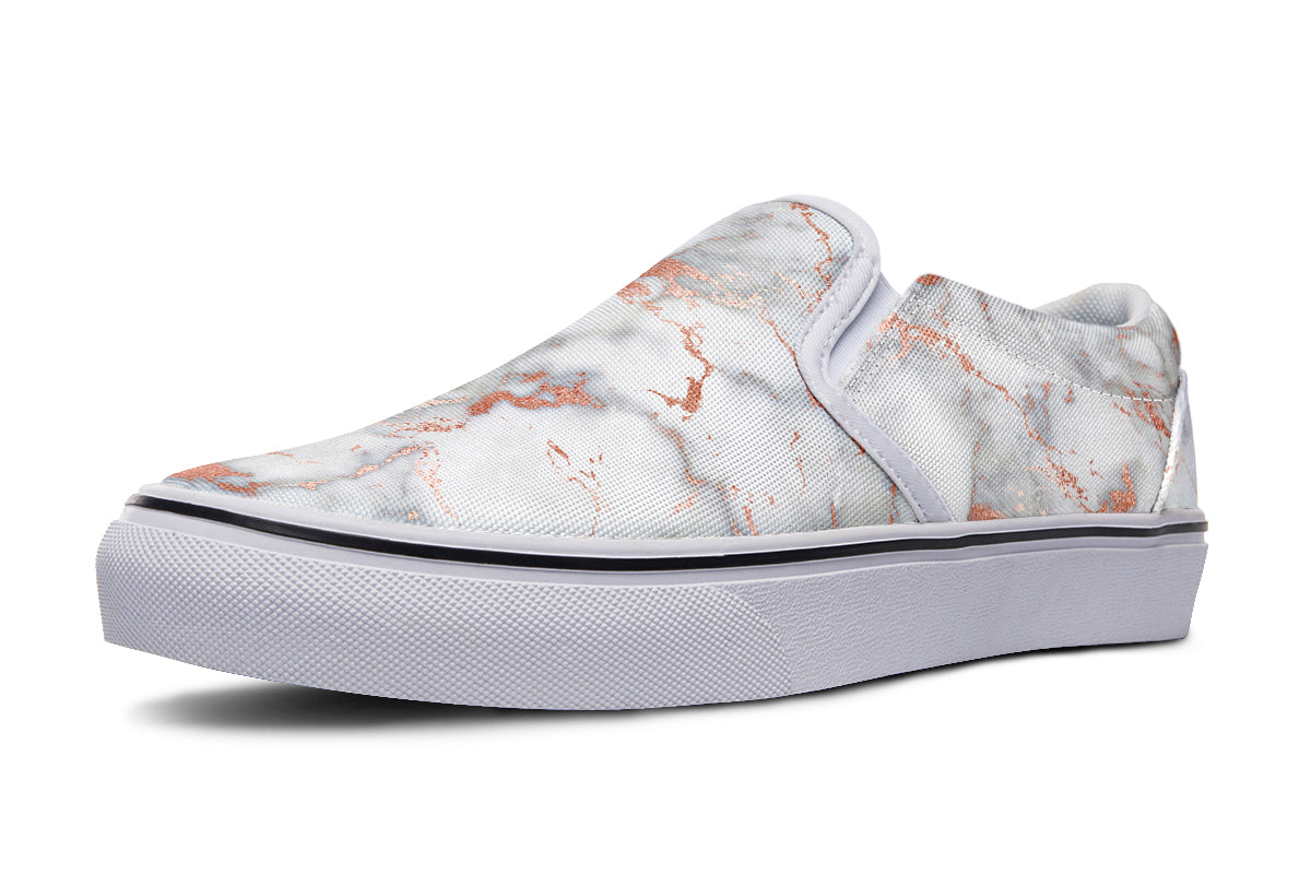 Marble Blush Slip Ons - Offbeat Sweetie