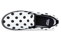 Marshmallow White Polka Dot Slip Ons
