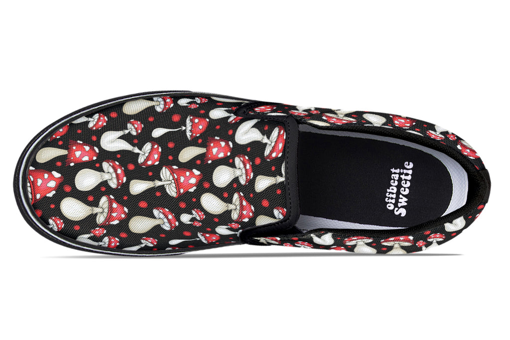 Mushrooms Slip Ons - Offbeat Sweetie