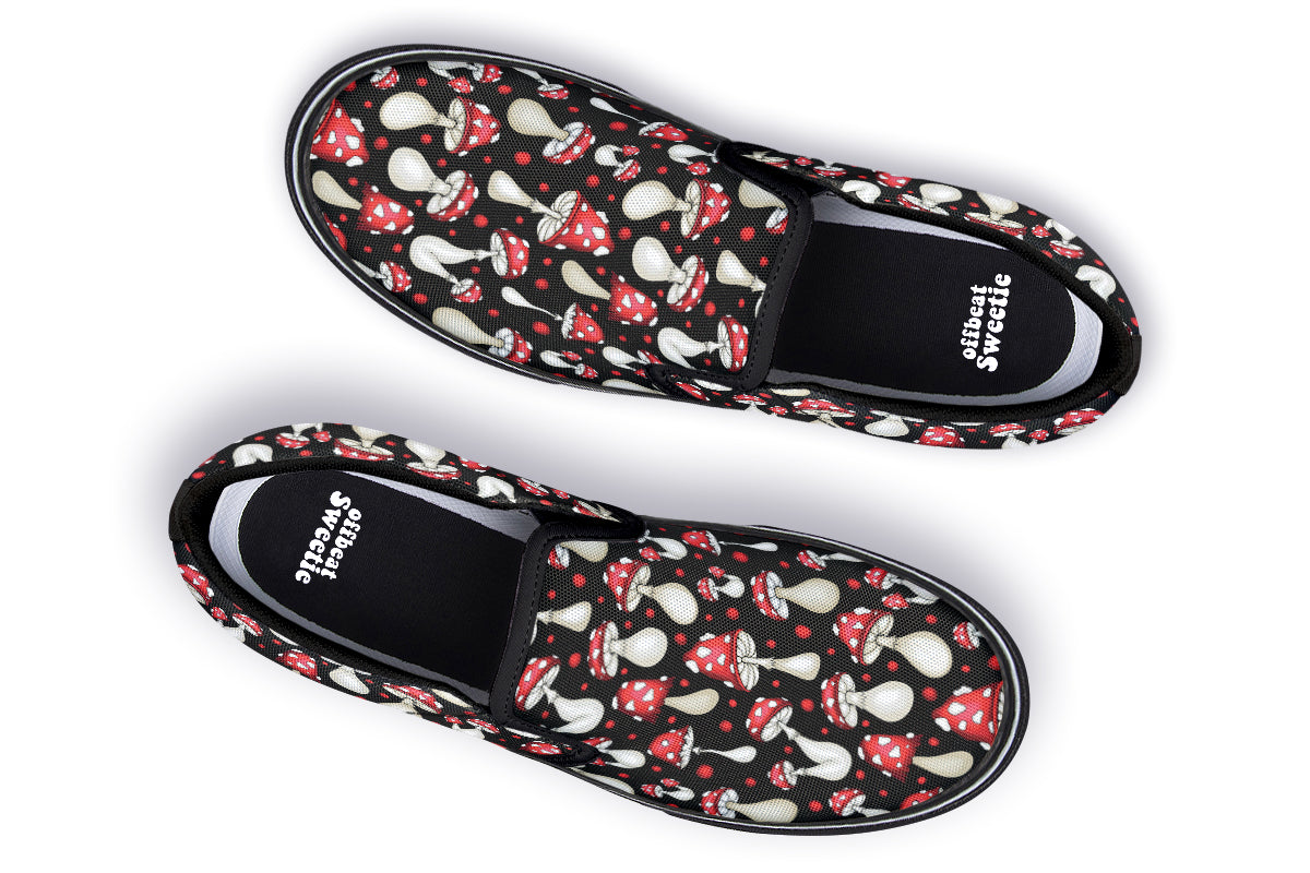 Mushrooms Slip Ons - Offbeat Sweetie