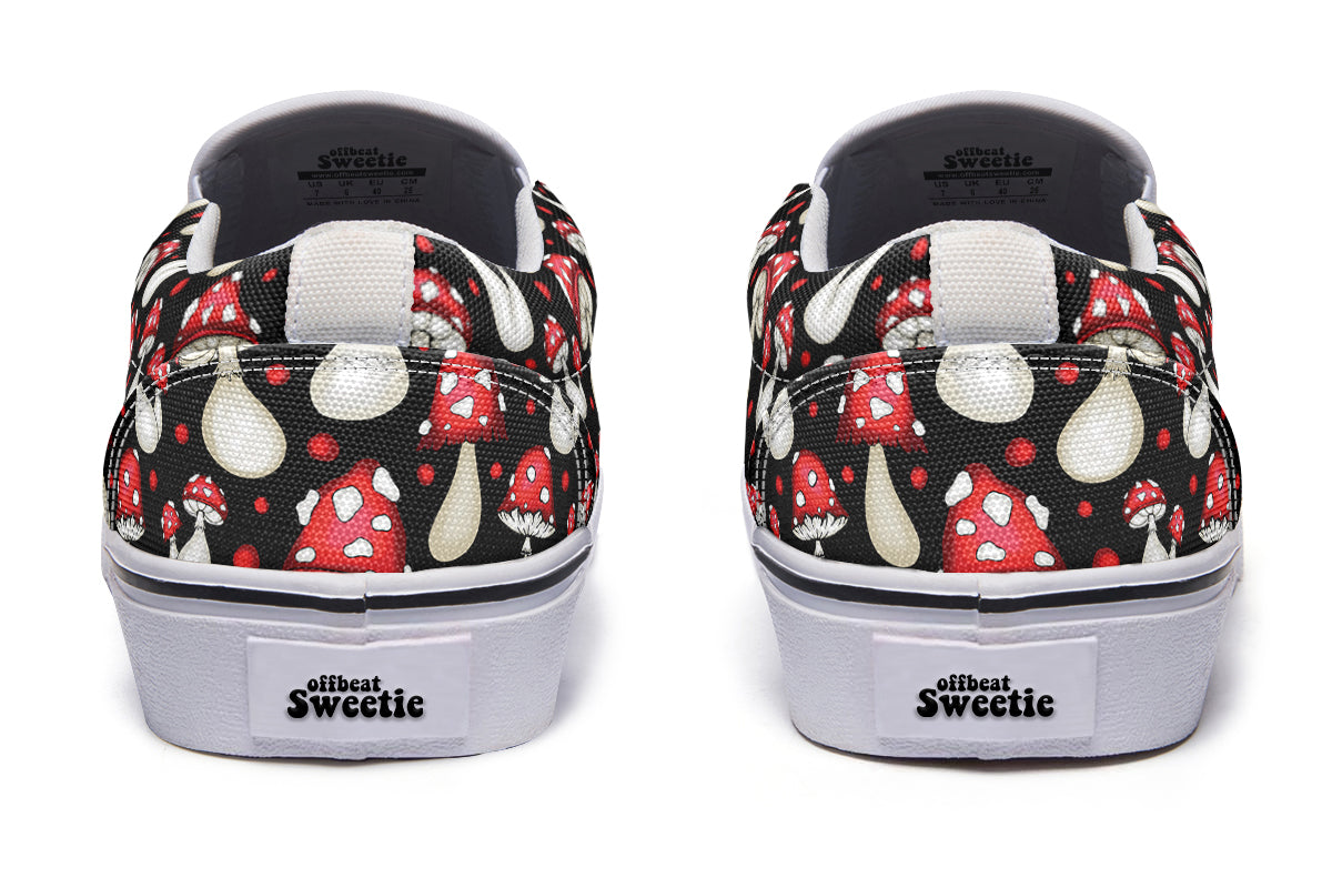 Mushrooms Slip Ons - Offbeat Sweetie