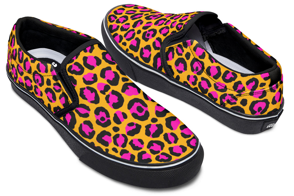 Neon Safari Slip Ons