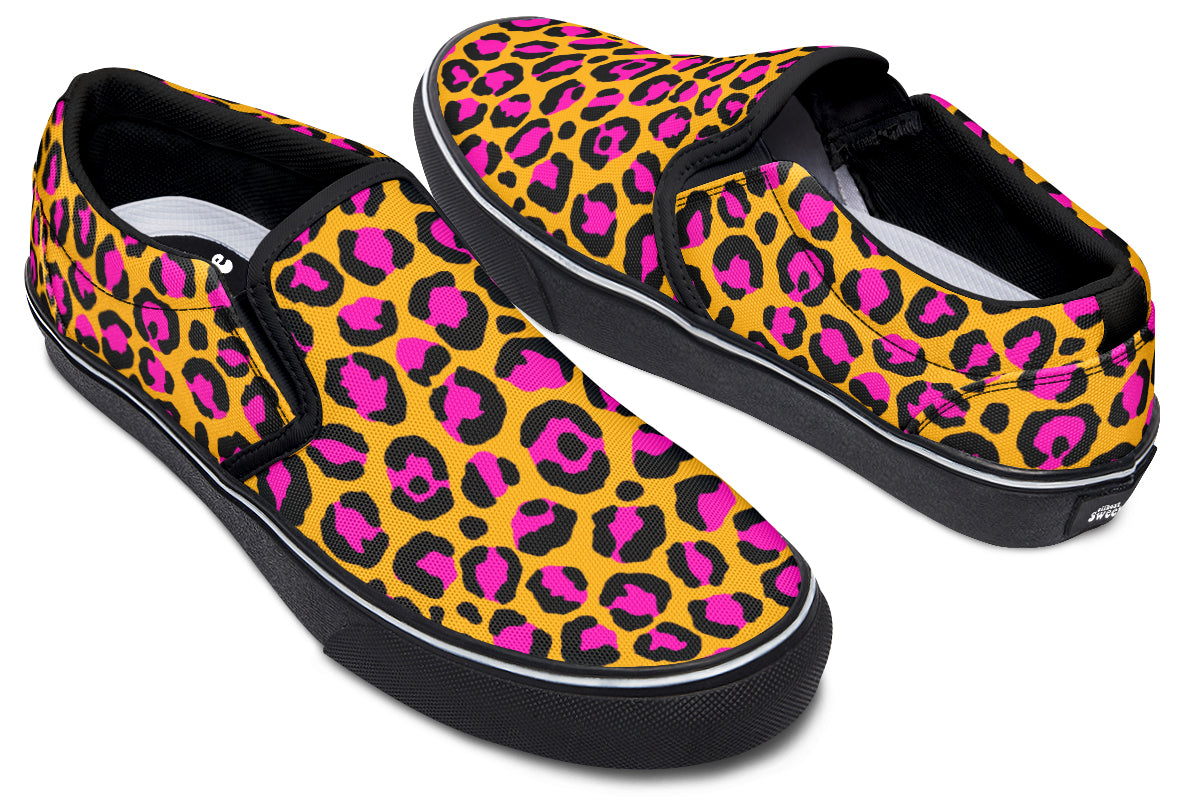 Neon Safari Slip Ons