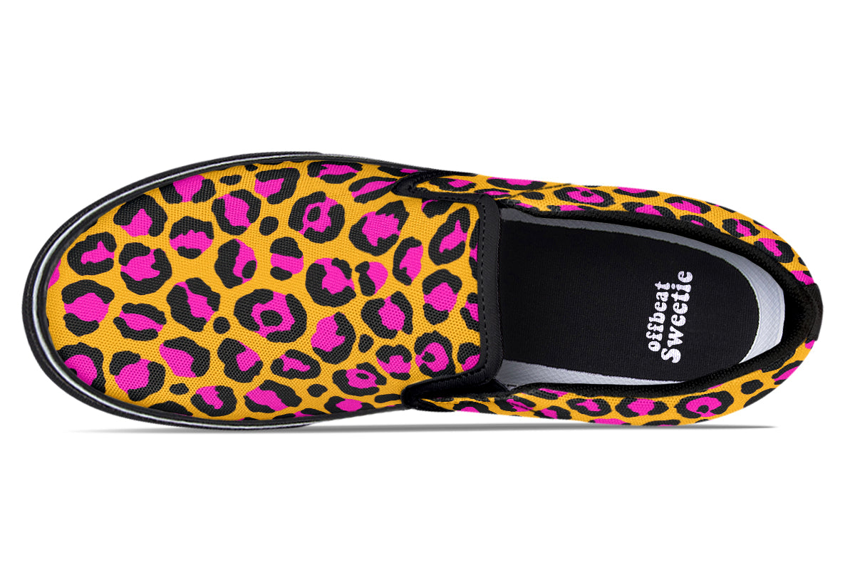 Neon Safari Slip Ons