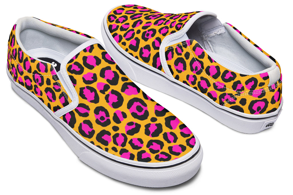 Neon Safari Slip Ons