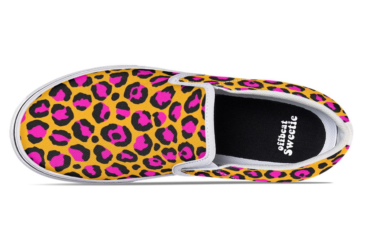 Neon Safari Slip Ons