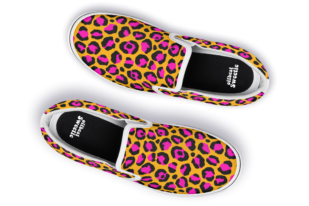 Neon Safari Slip Ons