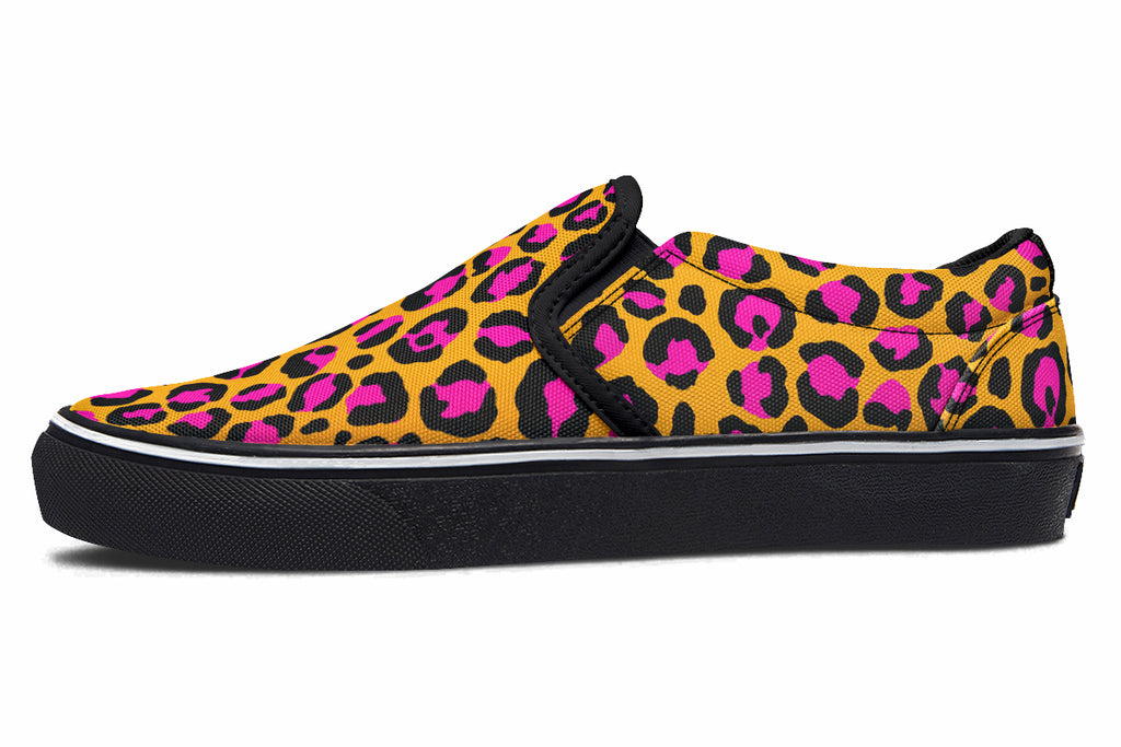 Neon Safari Slip Ons