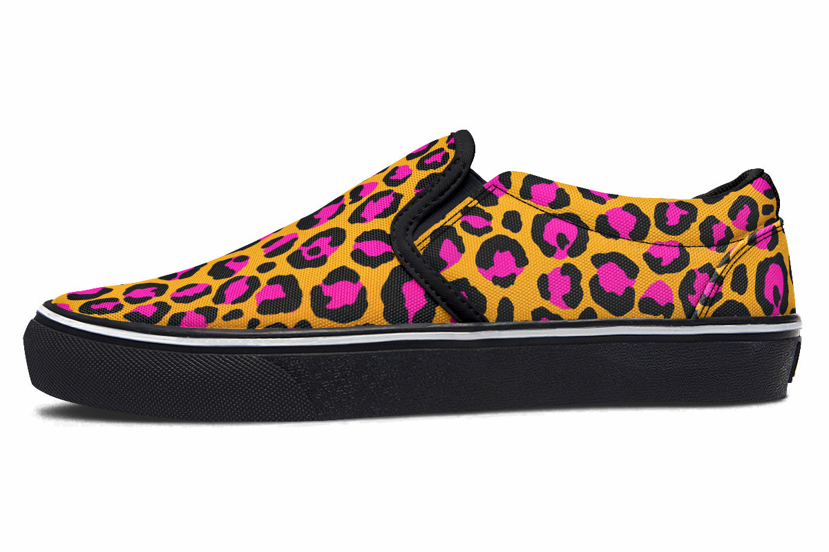 Neon Safari Slip Ons