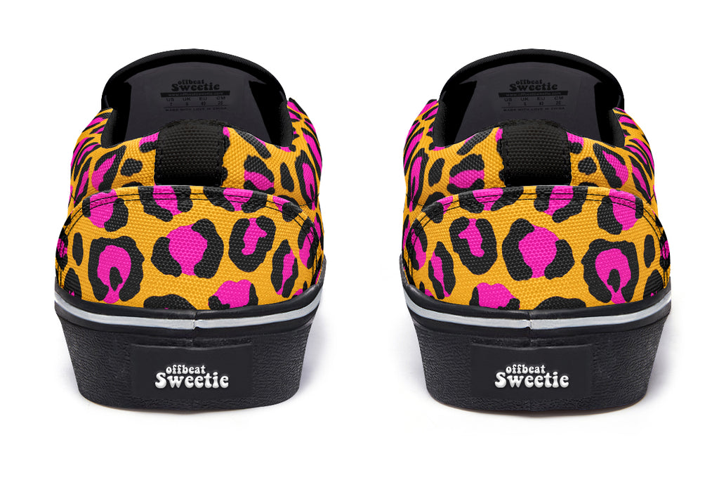 Neon Safari Slip Ons