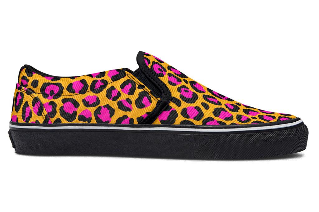 Neon Safari Slip Ons