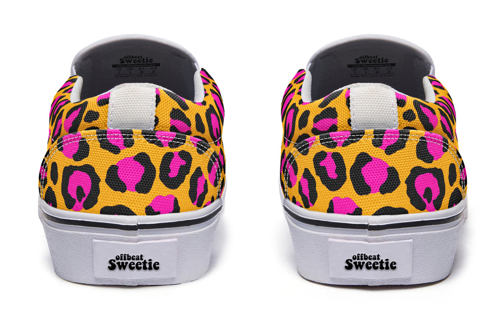Neon Safari Slip Ons
