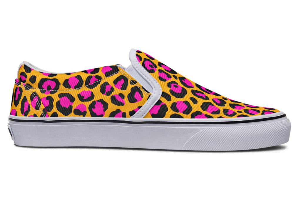 Neon Safari Slip Ons