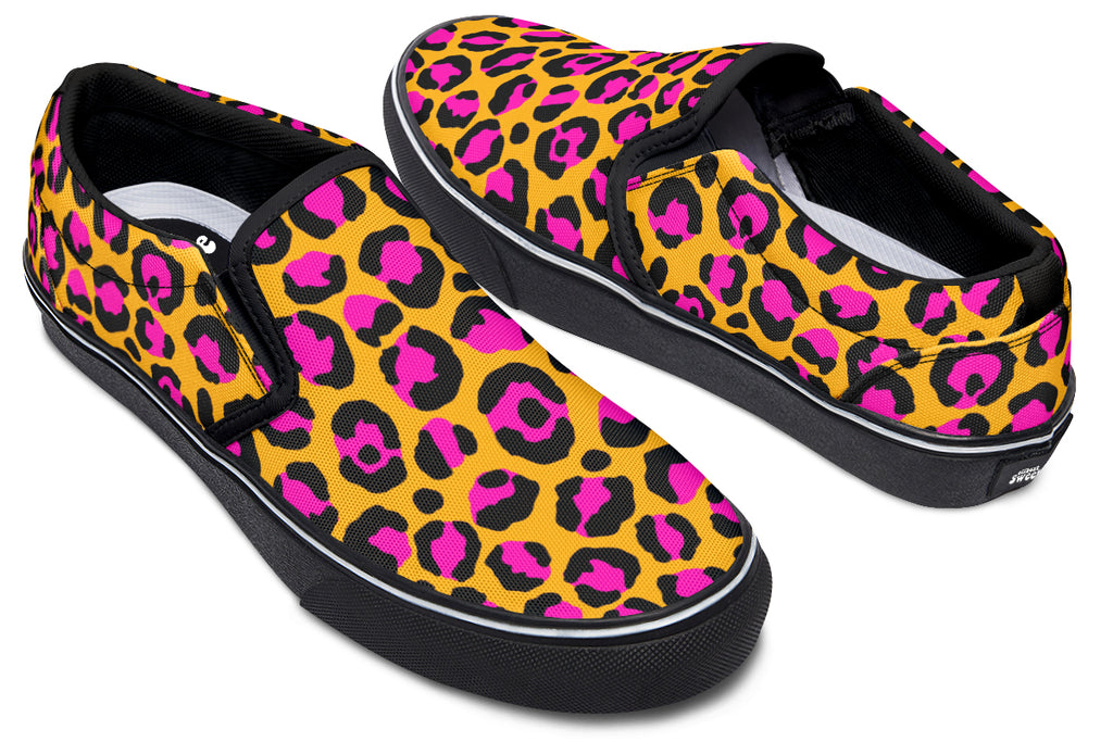 Neon Safari Slip Ons