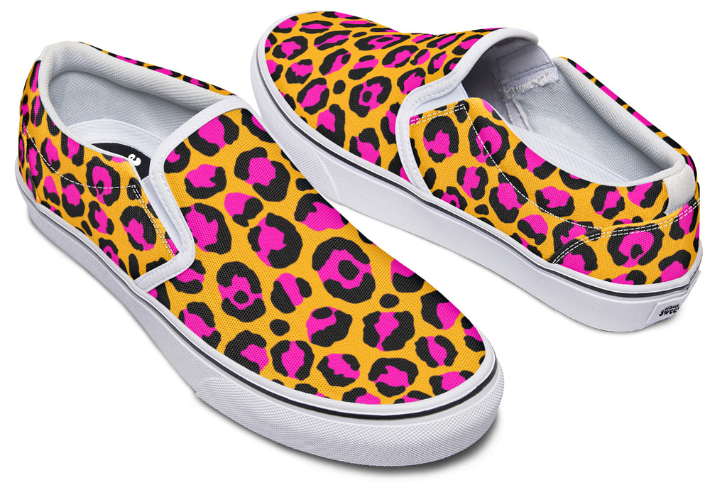 Neon Safari Slip Ons