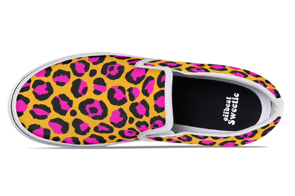 Neon Safari Slip Ons