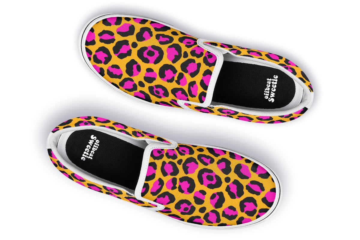 Neon Safari Slip Ons