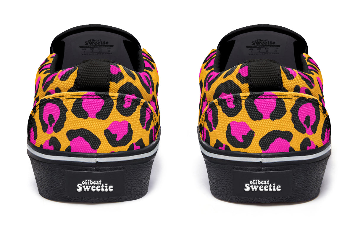 Neon Safari Slip Ons