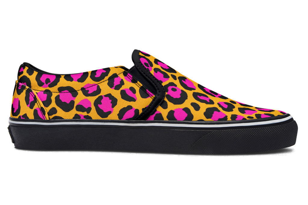 Neon Safari Slip Ons