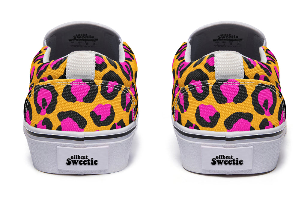 Neon Safari Slip Ons