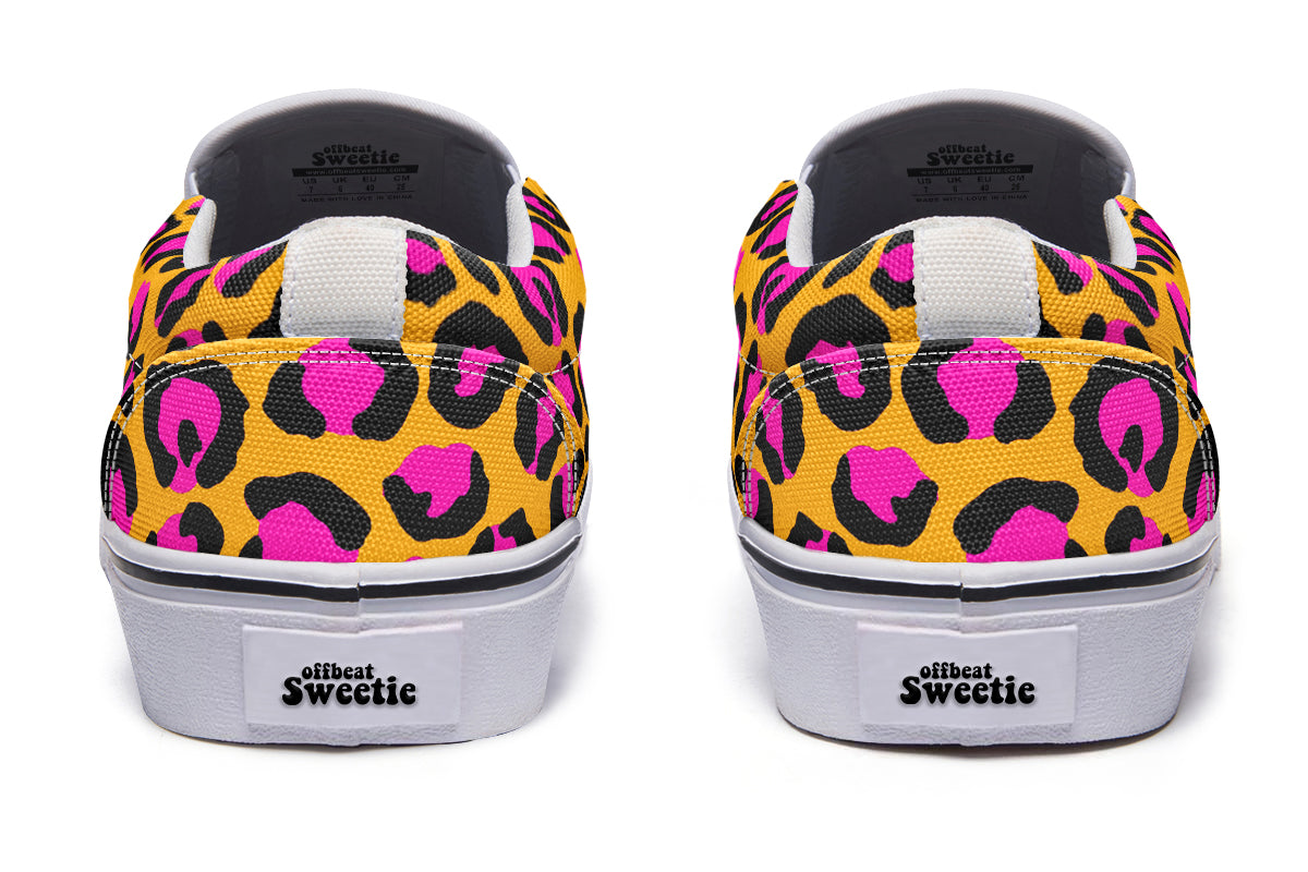 Neon Safari Slip Ons