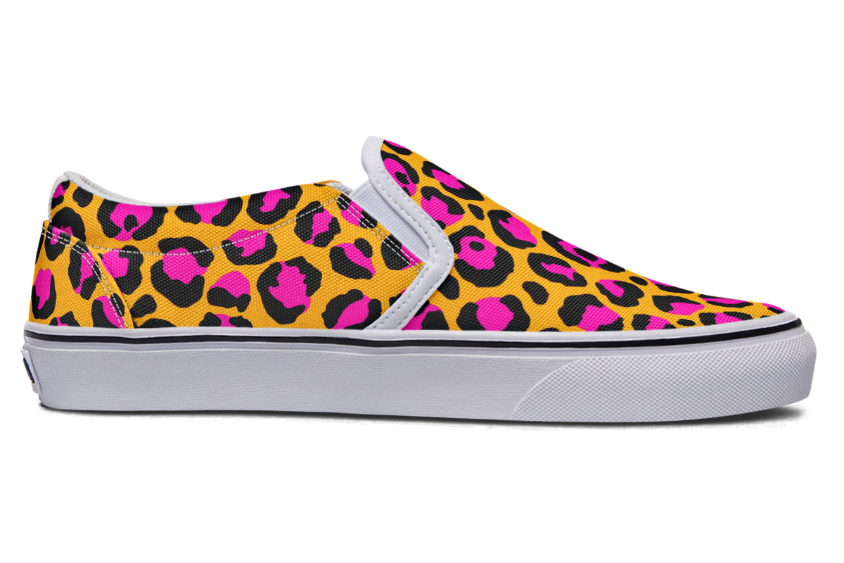 Neon Safari Slip Ons