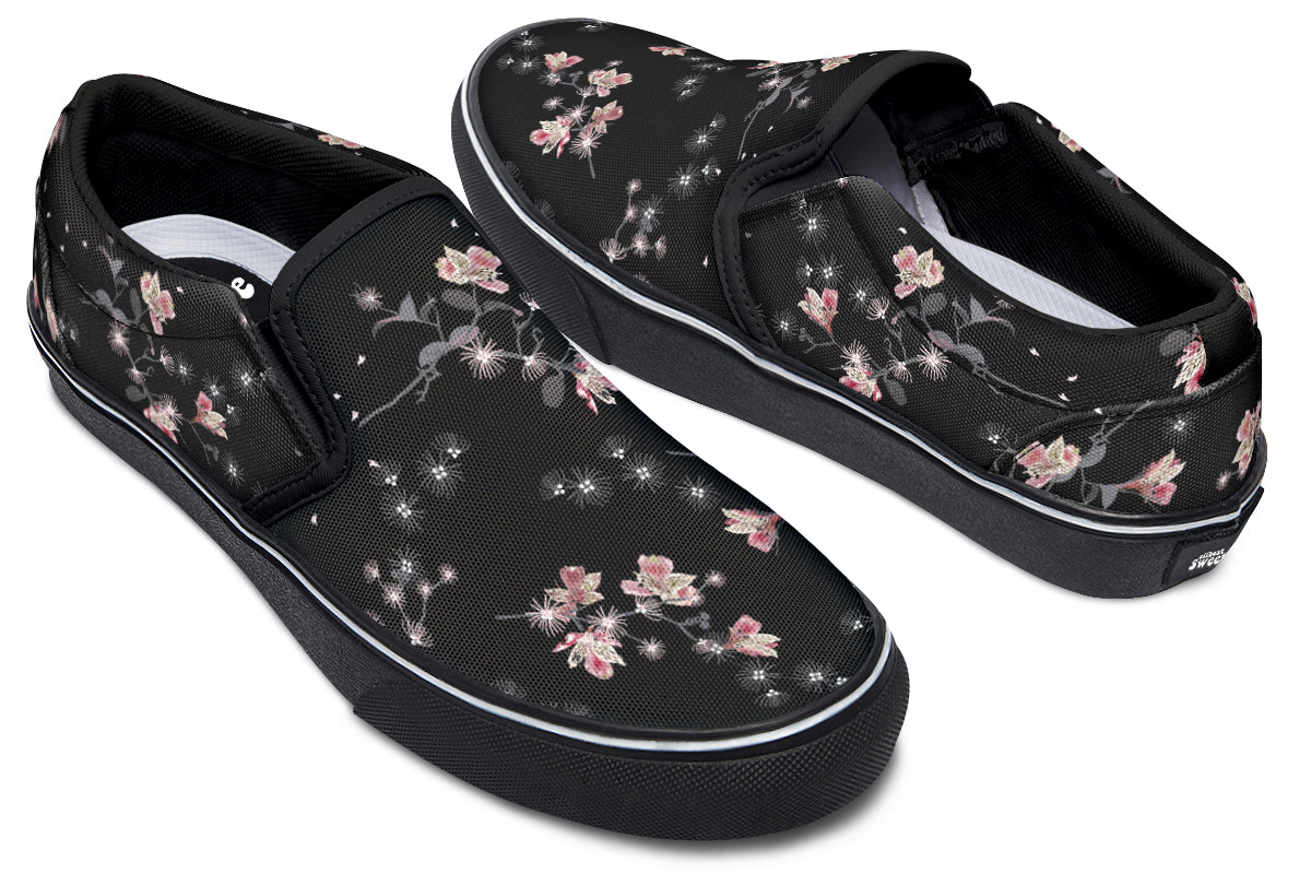 Night Garden Slip Ons - Offbeat Sweetie