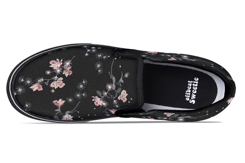 Night Garden Slip Ons - Offbeat Sweetie