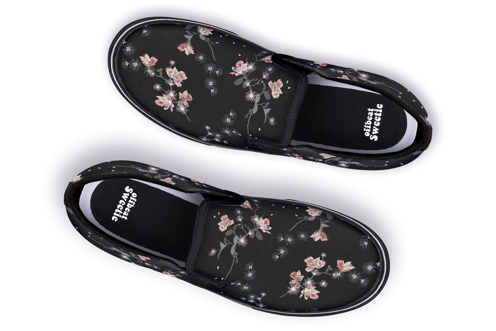 Night Garden Slip Ons - Offbeat Sweetie