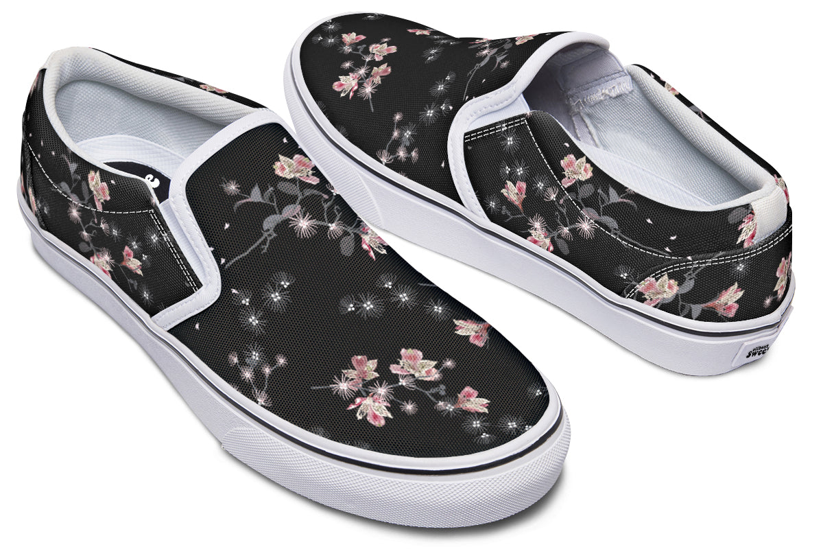 Night Garden Slip Ons - Offbeat Sweetie