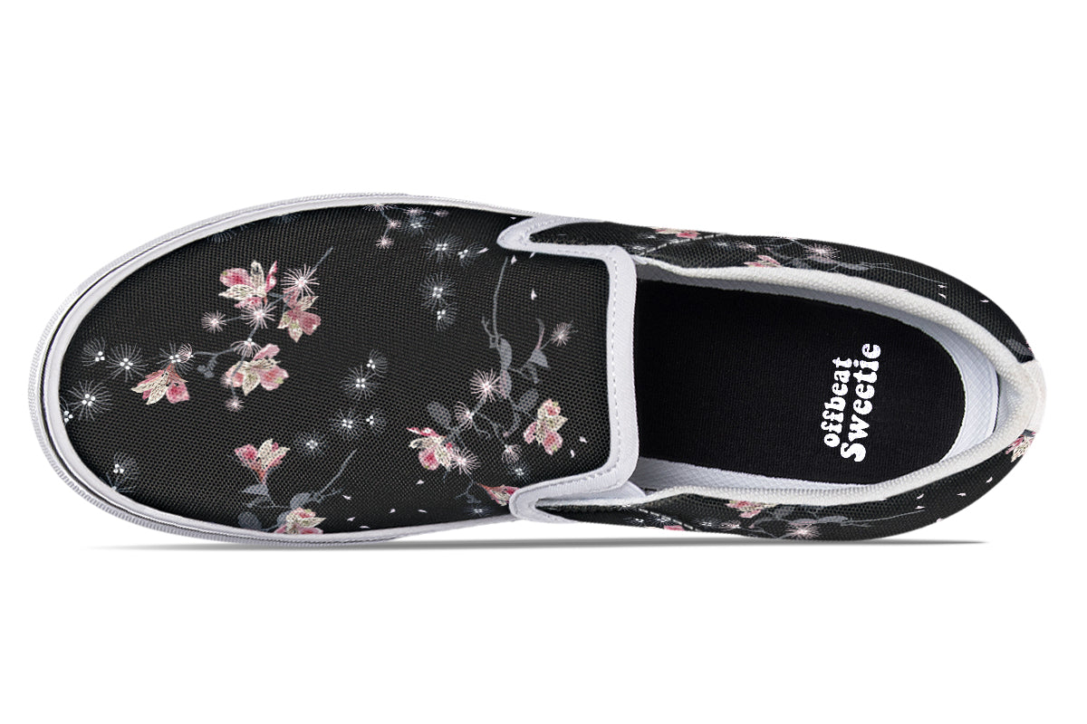 Night Garden Slip Ons - Offbeat Sweetie
