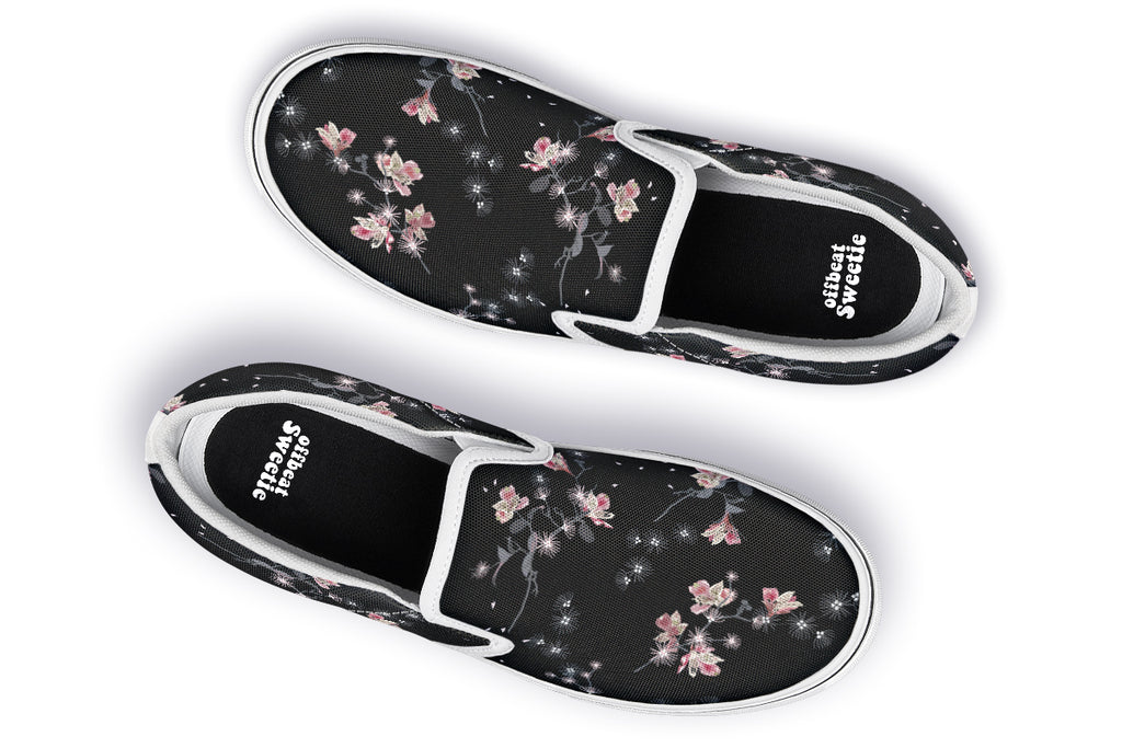 Night Garden Slip Ons - Offbeat Sweetie