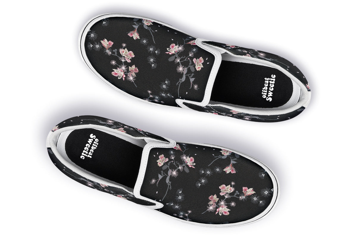 Night Garden Slip Ons - Offbeat Sweetie