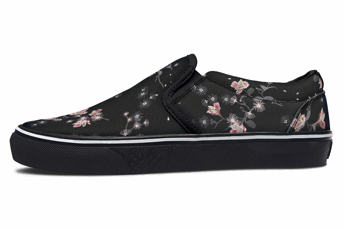 Night Garden Slip Ons - Offbeat Sweetie