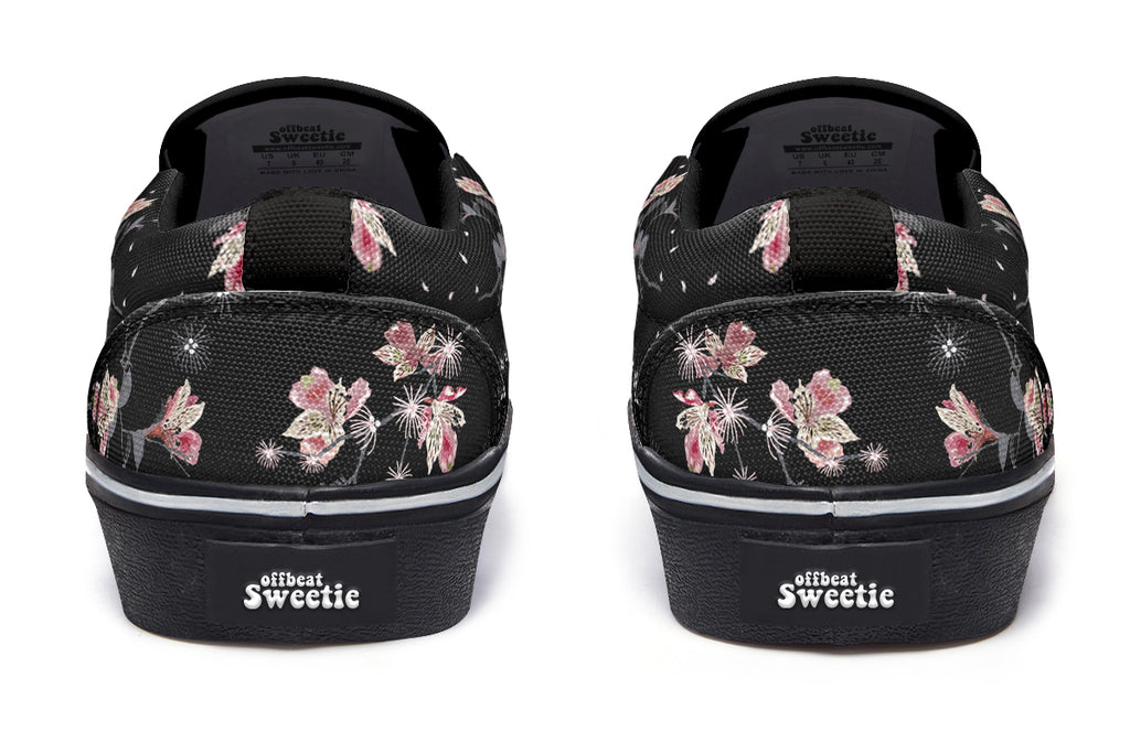 Night Garden Slip Ons - Offbeat Sweetie