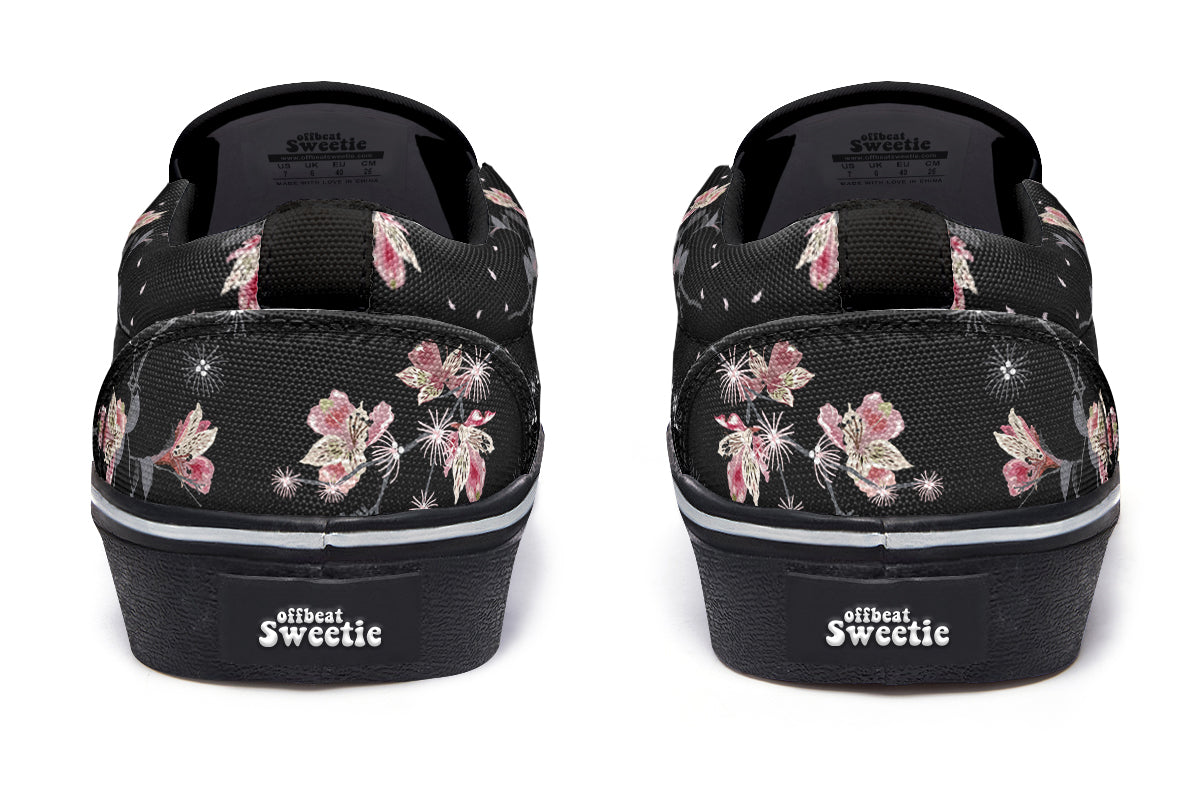 Night Garden Slip Ons - Offbeat Sweetie