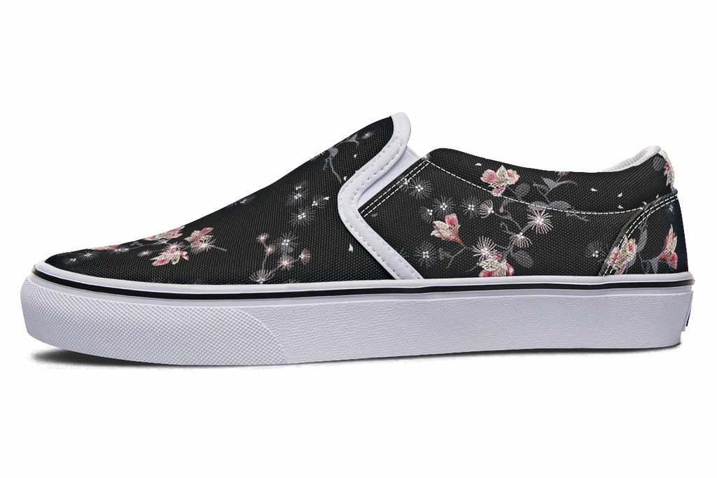 Night Garden Slip Ons - Offbeat Sweetie