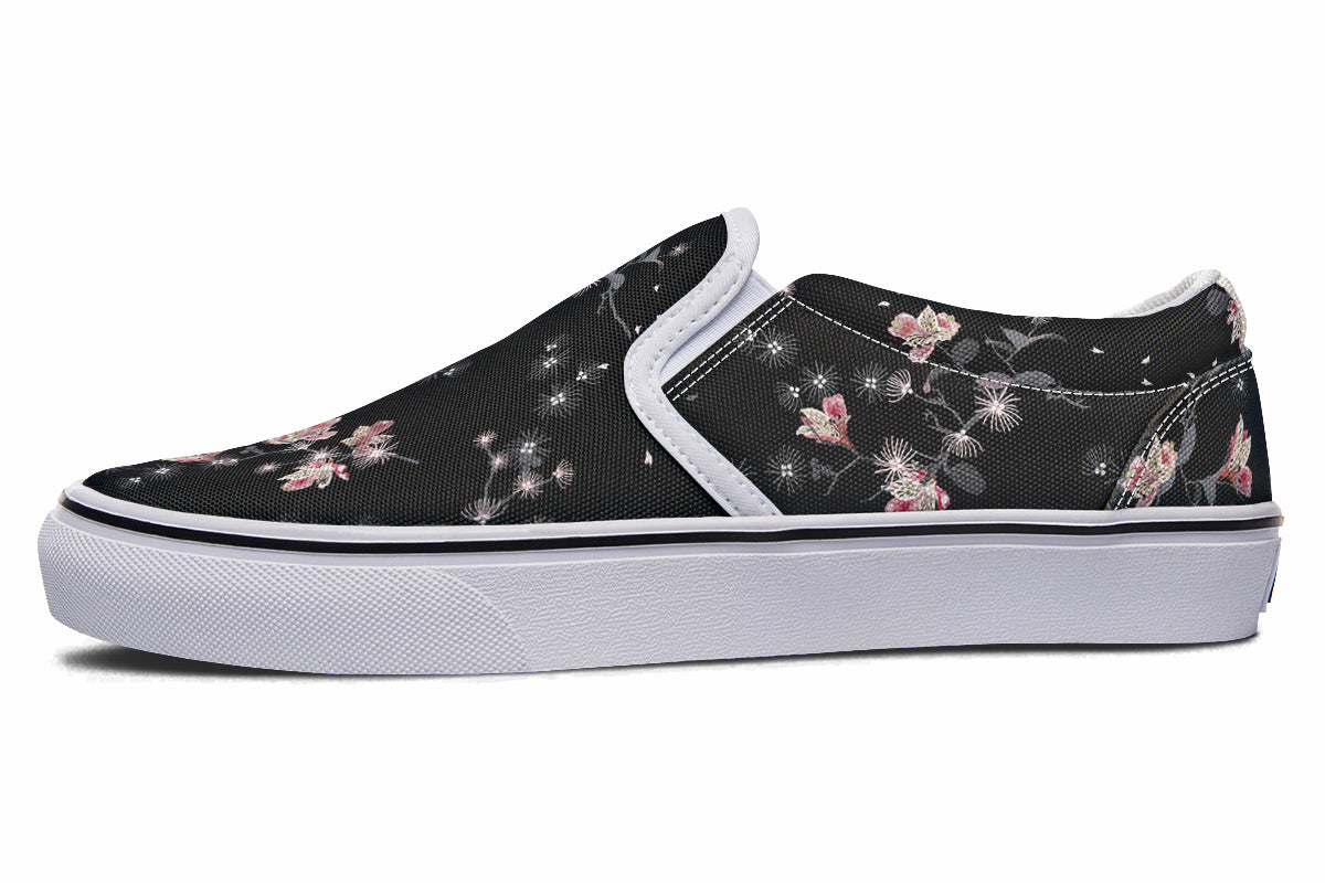 Night Garden Slip Ons - Offbeat Sweetie