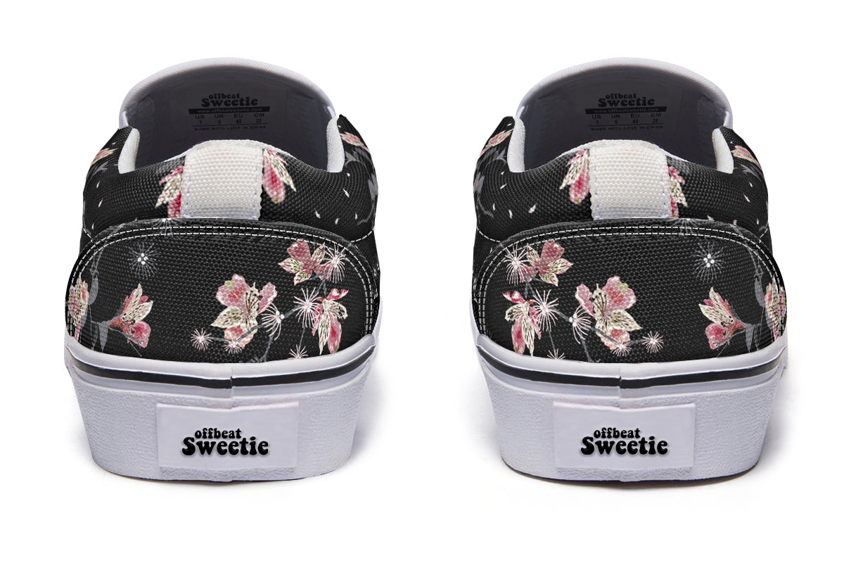 Night Garden Slip Ons - Offbeat Sweetie