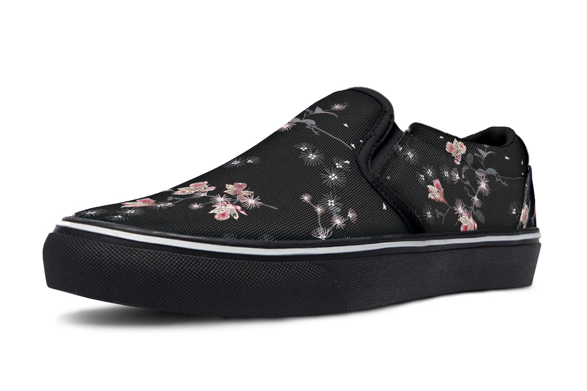 Night Garden Slip Ons - Offbeat Sweetie