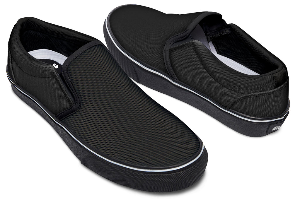Paint It Black Slip Ons - Offbeat Sweetie