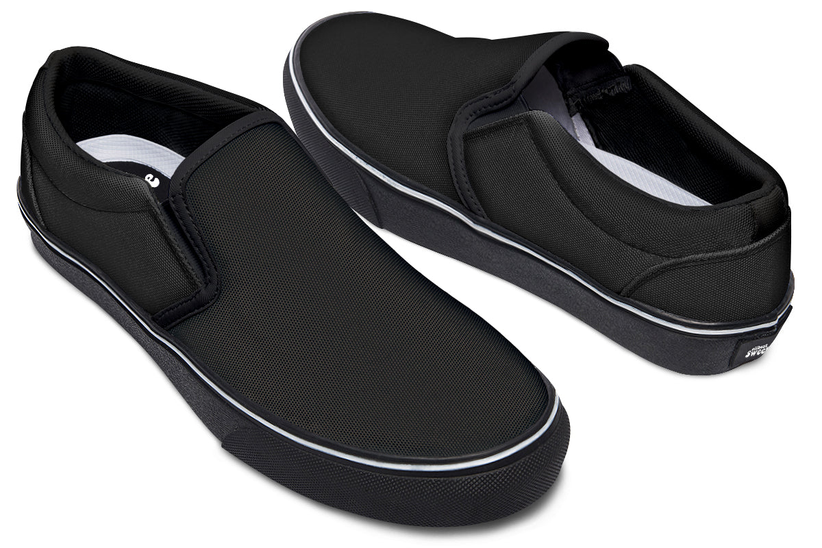 Paint It Black Slip Ons - Offbeat Sweetie