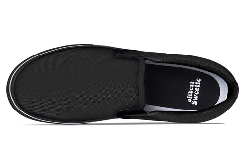 Paint It Black Slip Ons - Offbeat Sweetie