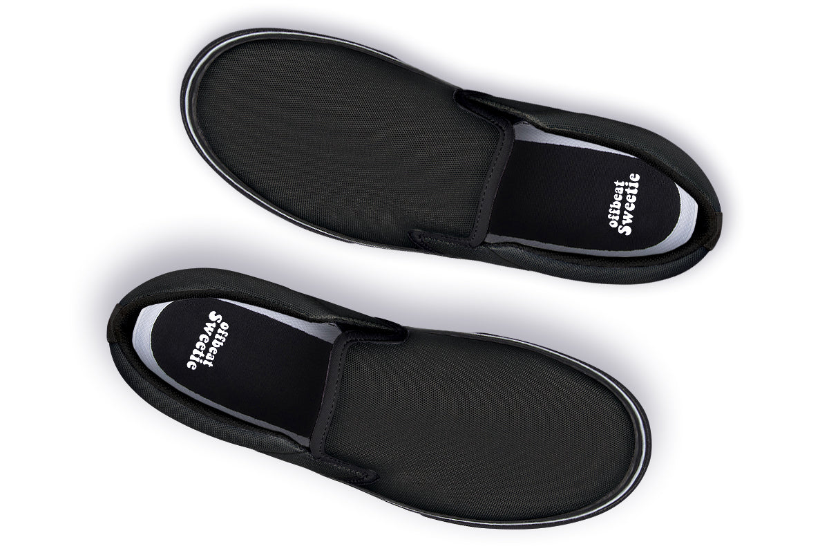 Paint It Black Slip Ons - Offbeat Sweetie