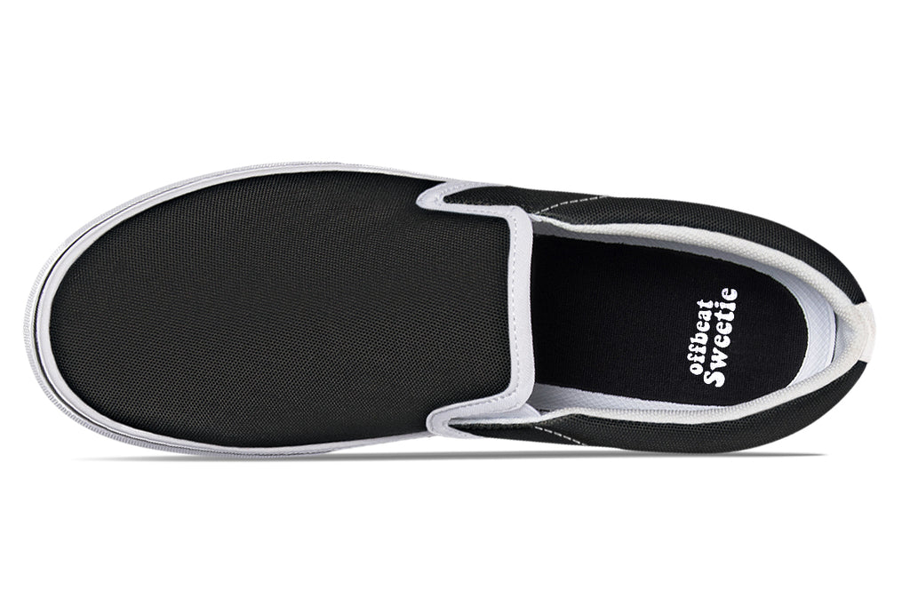 Paint It Black Slip Ons - Offbeat Sweetie