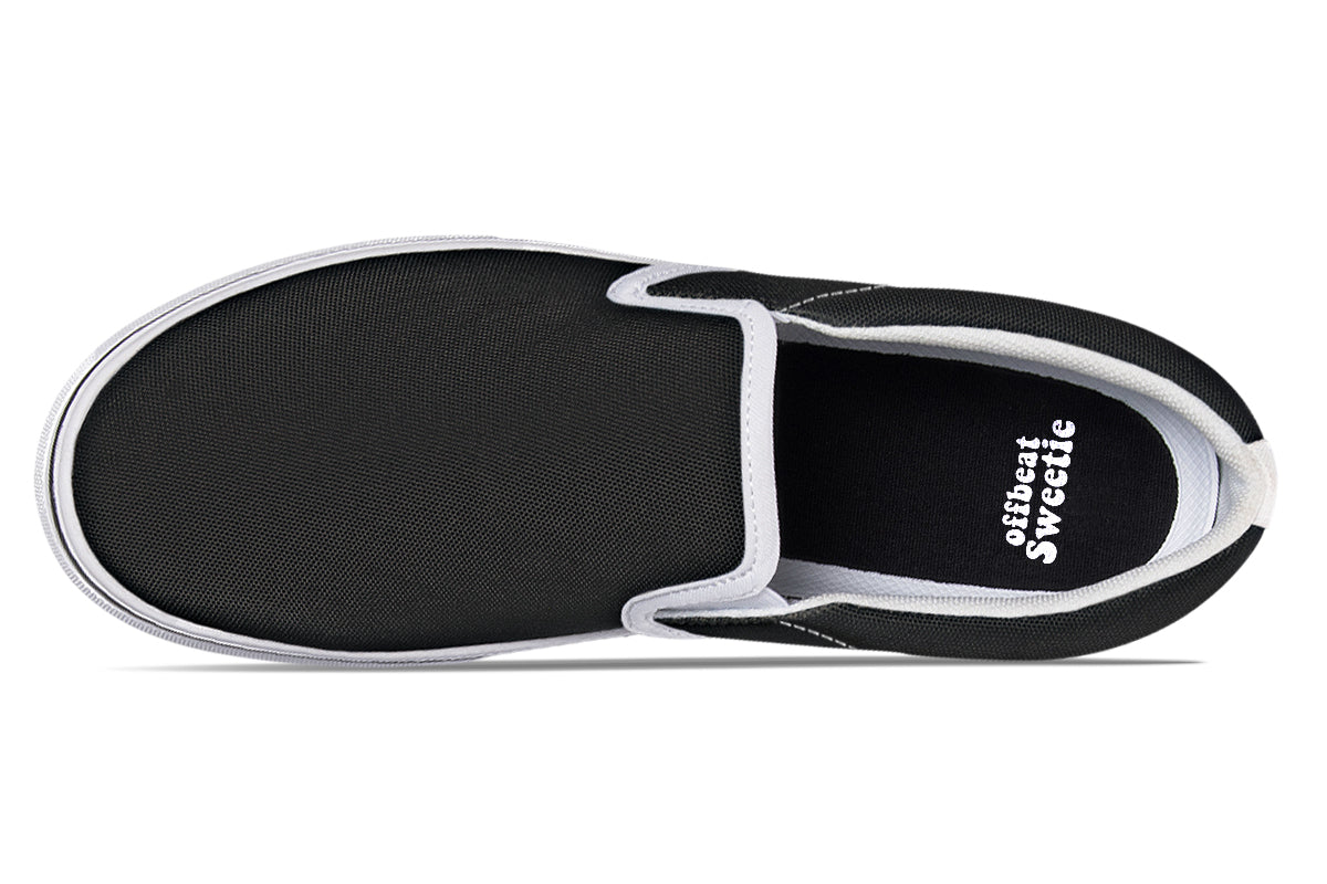 Paint It Black Slip Ons - Offbeat Sweetie