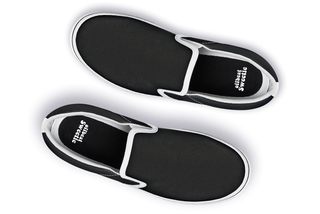 Paint It Black Slip Ons - Offbeat Sweetie