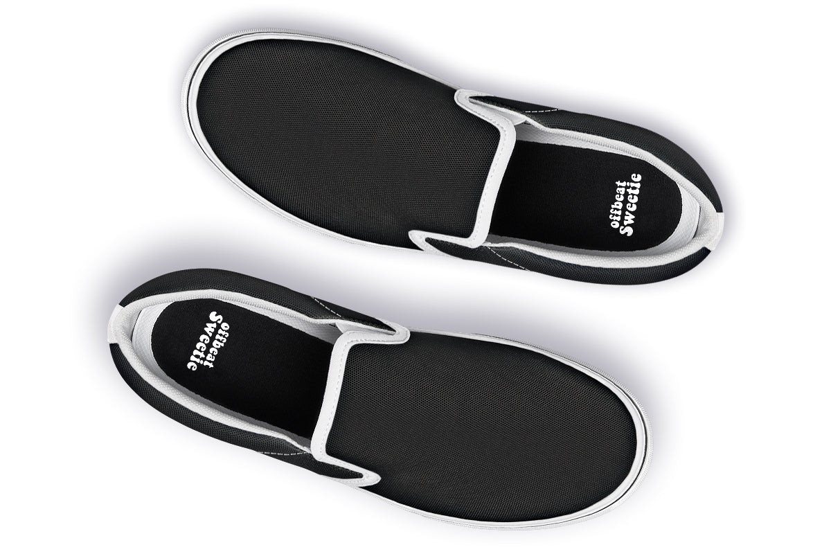 Paint It Black Slip Ons - Offbeat Sweetie