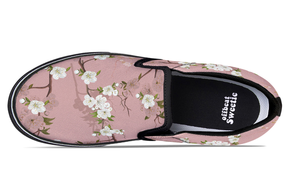 Peach Blossoms Slip Ons - Offbeat Sweetie