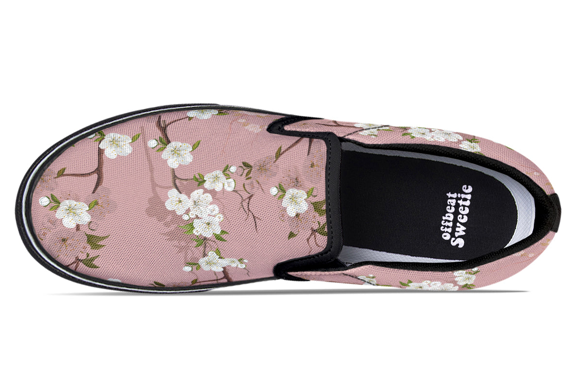 Peach Blossoms Slip Ons - Offbeat Sweetie